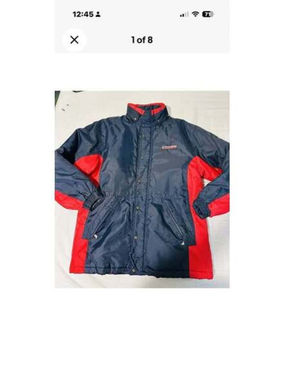Vintage Hooded Reebok Puffer Jacket Mens Size Large Used Like New $50
